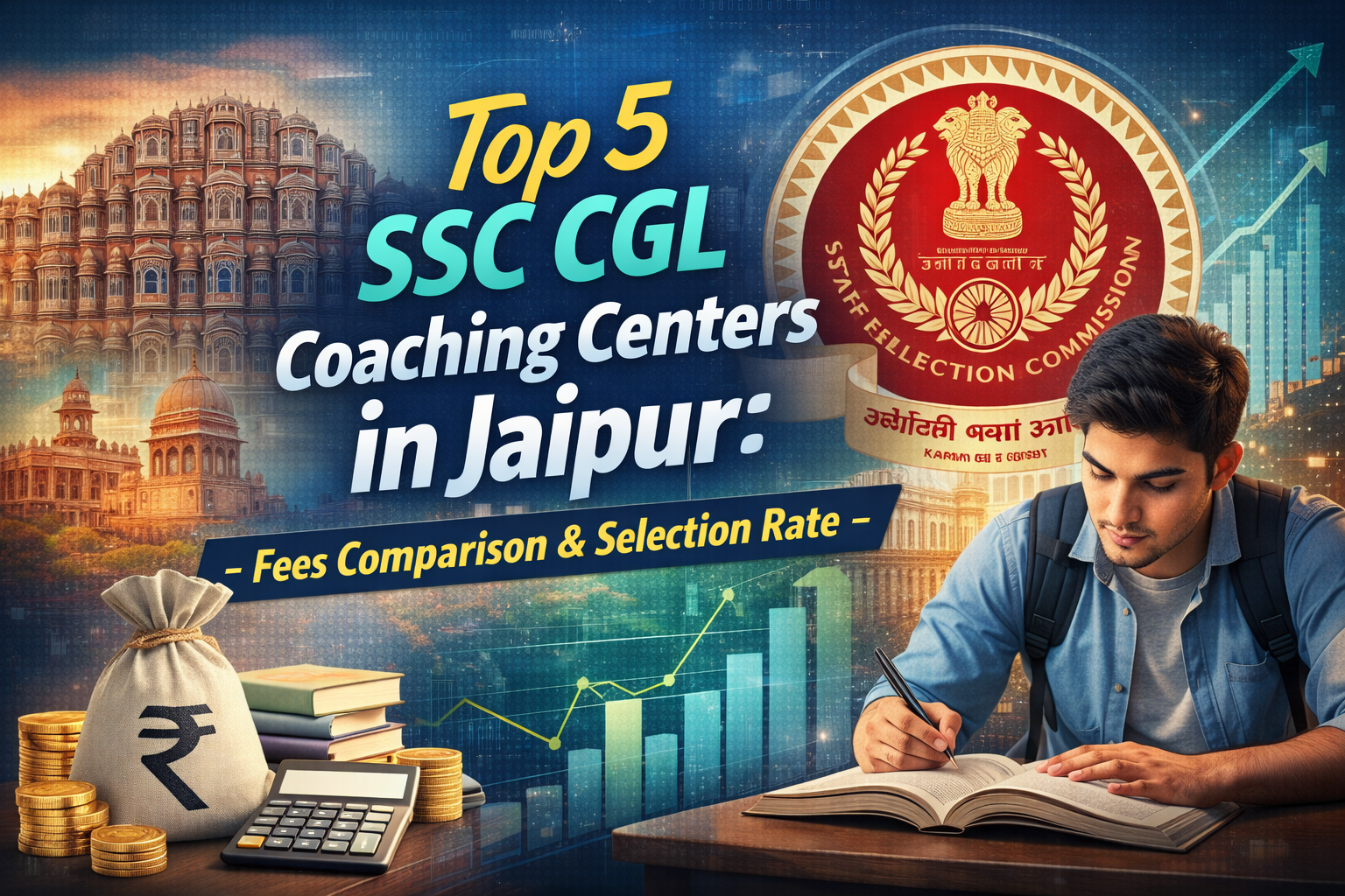 Top 5 SSC CGL Coaching Centers in Jaipur: Fees Comparison & Selection Rate